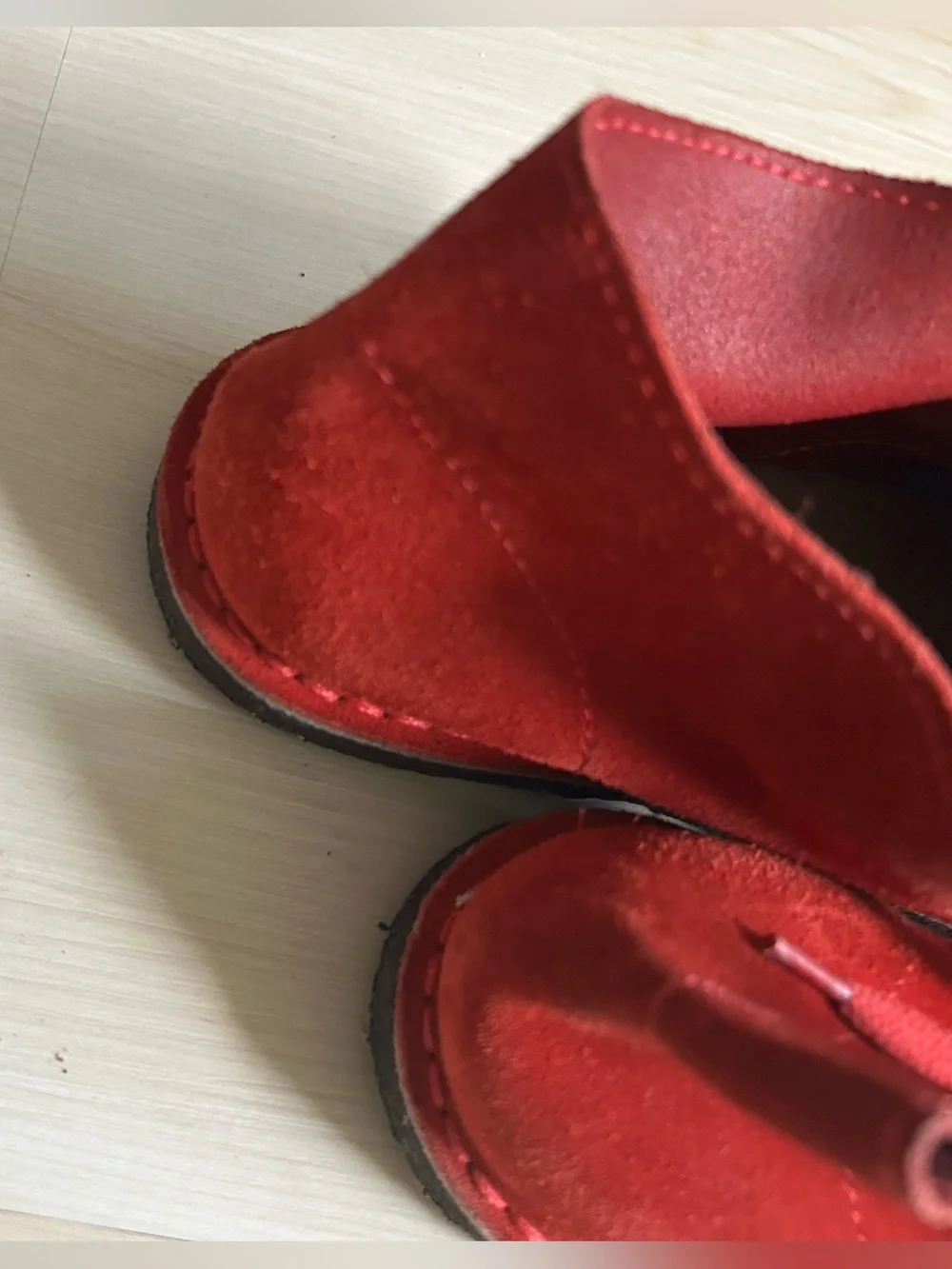 Crewcuts Red Suede Boys Dress Chukka Shoes